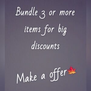 Get more for your money when you bundle multiple items 💥